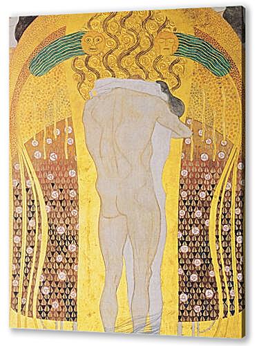 Beethoven Frieze, detal, A Kiss for the Whole World, 1902	
