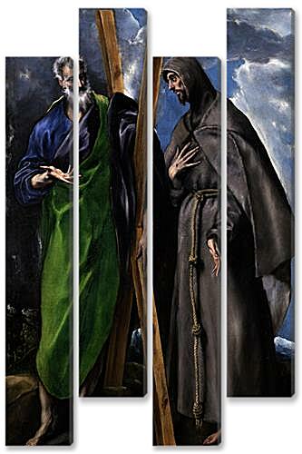 Модульная картина - Saint Andrew and Saint Francis	
