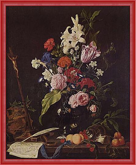 Картина - Натюрморт Цветы в вазе