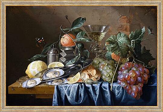 Картина - Still Life with Oysters and Grapes
