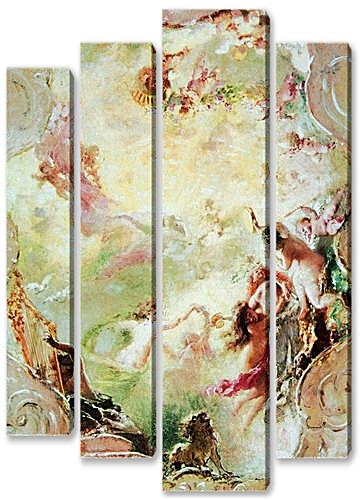 Модульная картина - Эскиз росписи потолка для особняка П.П. фон Дервиза в Петербурге.