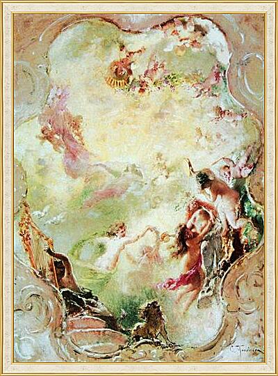 Картина - Эскиз росписи потолка для особняка П.П. фон Дервиза в Петербурге.