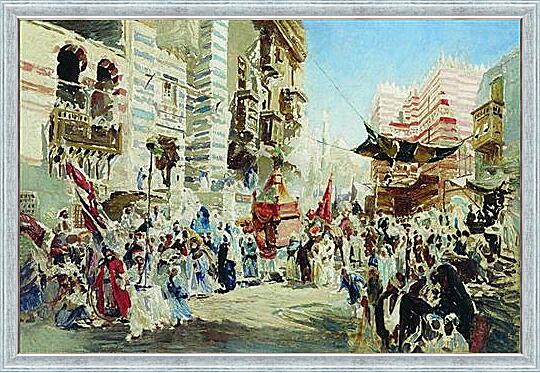 Картина - Эскиз к картине Перенесение священного ковра из Мекки в Каир