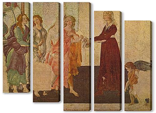 Модульная картина - Fresken aus der Lemmi-Villa bei Florenz (Szene	

