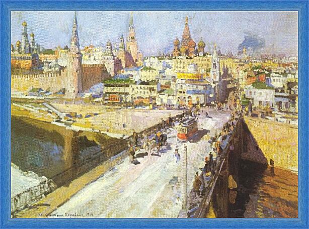 Картина - Москворецкий мост