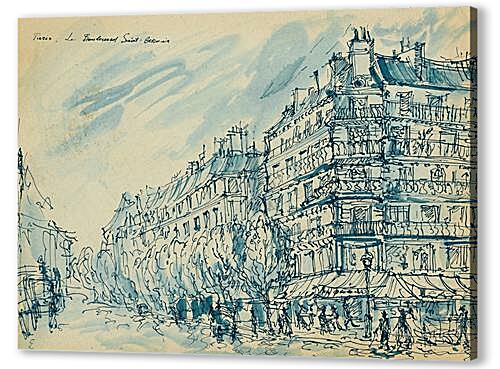 Картина маслом - Paris. Boulevard des Capucines
