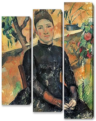 Модульная картина - Madame Cezanne in the Greenhouse	
