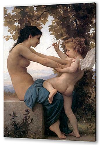 A Young Girl Defending Herself Against Eros
