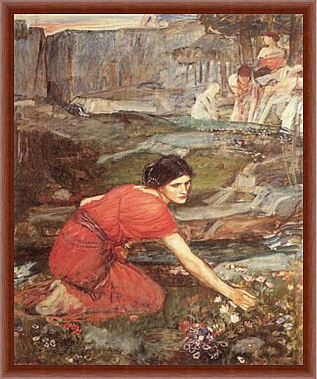 Картина - Study for the Maidens Picking Flowers by a Stream
