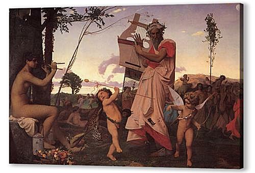 Картина маслом - Anacreon, Bacchus and Cupid
