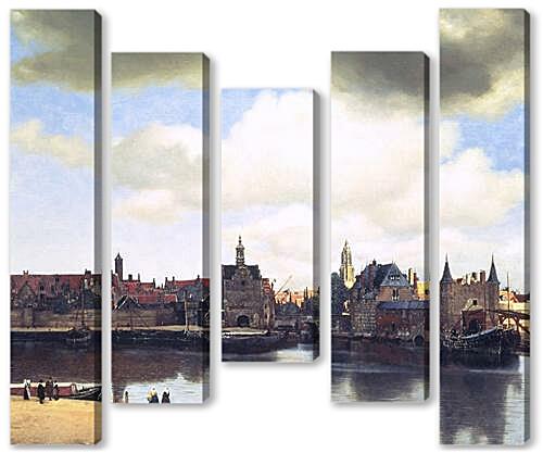 Модульная картина - Ansicht von Delft

