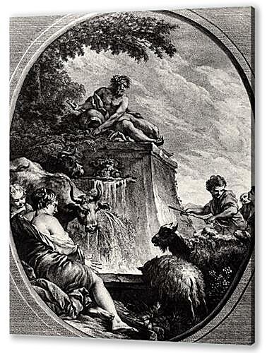 Картина маслом - Shepherds at a Fountain
