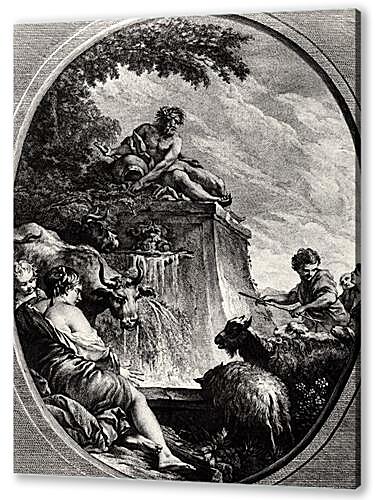 Shepherds at a Fountain
