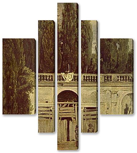 Модульная картина - Villa Medici, Grotto-Loggia Facade	
