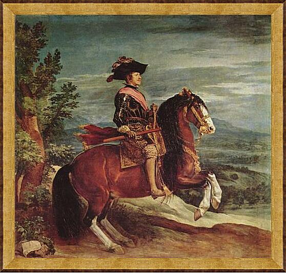 Картина - Felipe IV a caballo	
