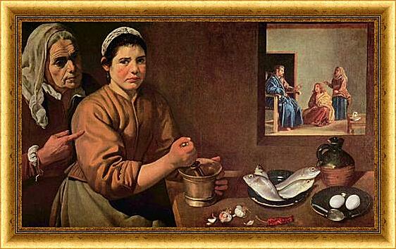 Картина - Cristo en casa de Marta y Maria	
