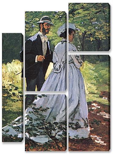 Модульная картина - The Walkers (Bazille and Camille)	
