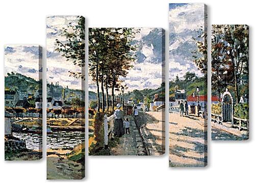 Модульная картина - The Seine at Bougival	
