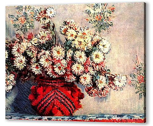 Картина маслом - Still-Life with Chrysanthemums	
