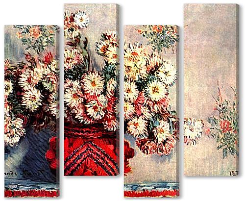 Модульная картина - Still-Life with Chrysanthemums	
