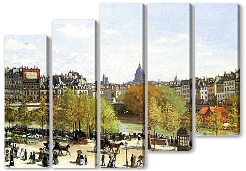 Модульная картина - Le quai du Louvre	
