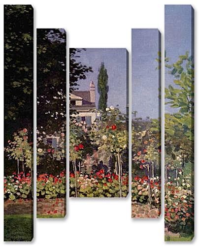 Модульная картина - Flowering Garden at Sainte-Adresse	
