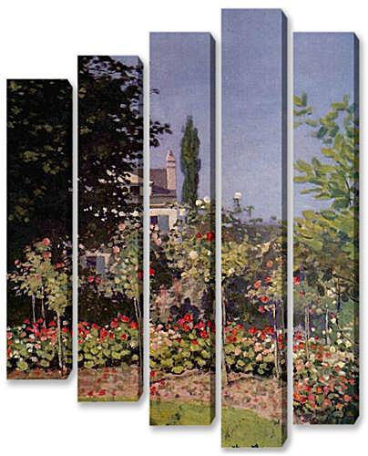 Модульная картина - Flowering Garden at Sainte-Adresse	
