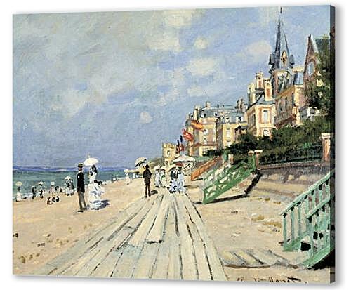 Картина маслом - Beach at Trouville	
