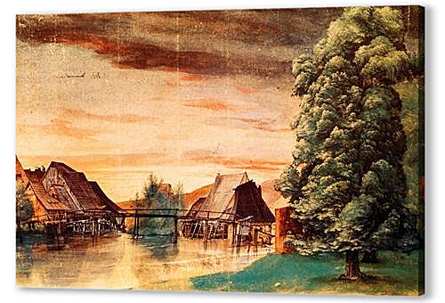 Картина маслом - The Cooper Mill on the Pegnitz
