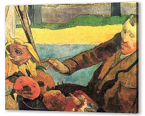 Картина маслом - Van Gogh Painting Sunflowers Ned	
