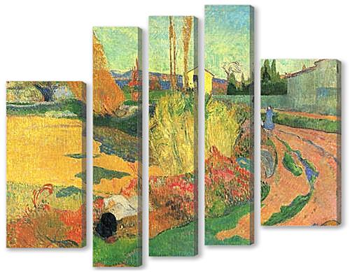Модульная картина - Farmhouse from Arles, or Landscape from Arles	
