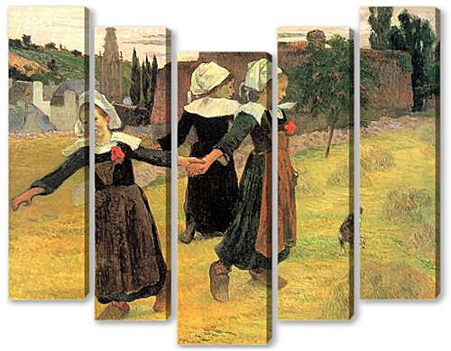 Модульная картина - Breton Girls Dancing, Pont-Aven	
