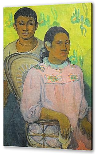 Картина маслом - Tahitian Woman and Boy	
