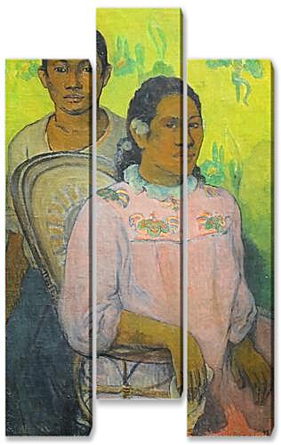 Модульная картина - Tahitian Woman and Boy	
