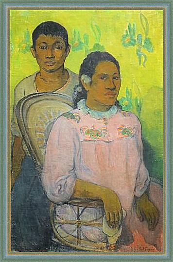 Картина - Tahitian Woman and Boy	
