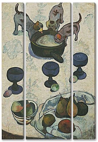 Модульная картина - Still Life with Three Puppies	
