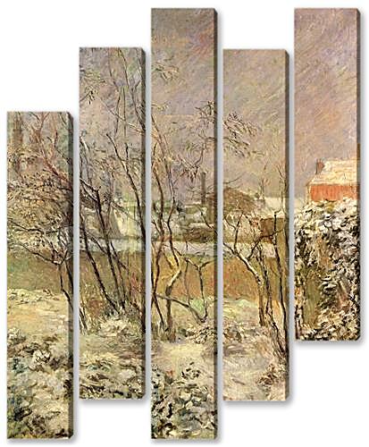 Модульная картина - Garden in Snow	
