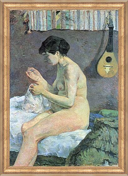 Картина - Study of a Nude (Suzanne Sewing)