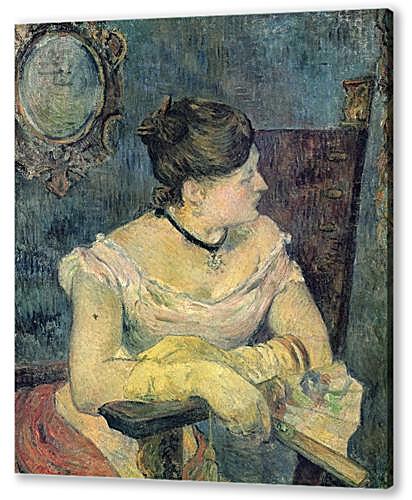 Картина маслом - Mette Gauguin en robe de soir	
