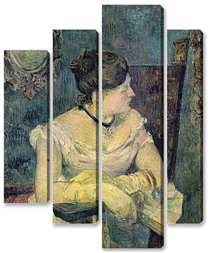 Модульная картина - Mette Gauguin en robe de soir	
