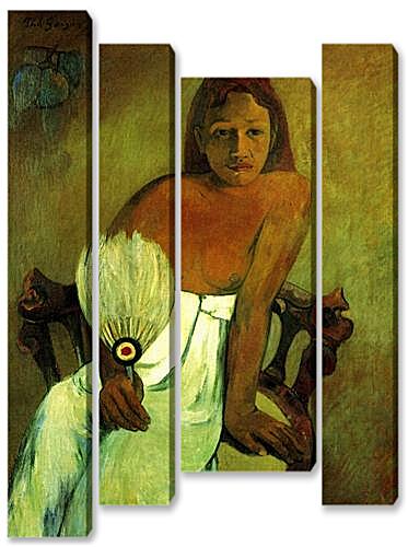 Модульная картина - Young Girl With Fan	
