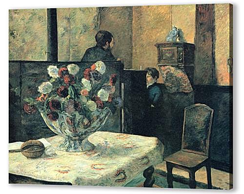 Картина маслом - Painting of an interior at rue Carcel (Carcel Street), Paris	
