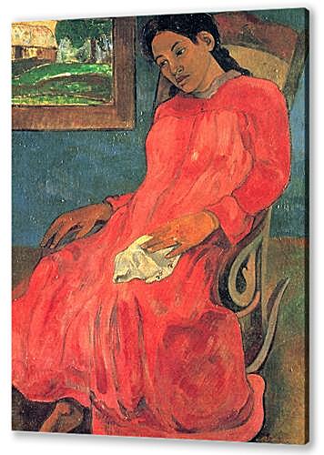Постер (плакат) - Reverie ou La Femme a la robe rouge	
