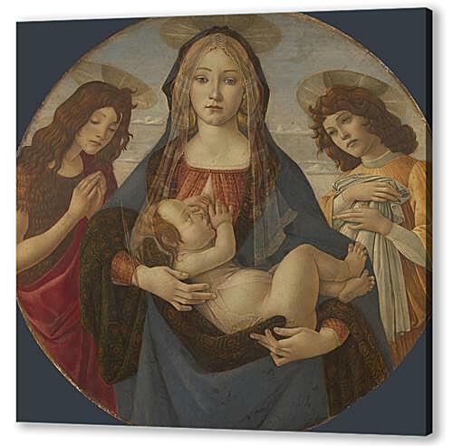 Постер (плакат) - The Virgin and Child with Saint John and an Angel	
