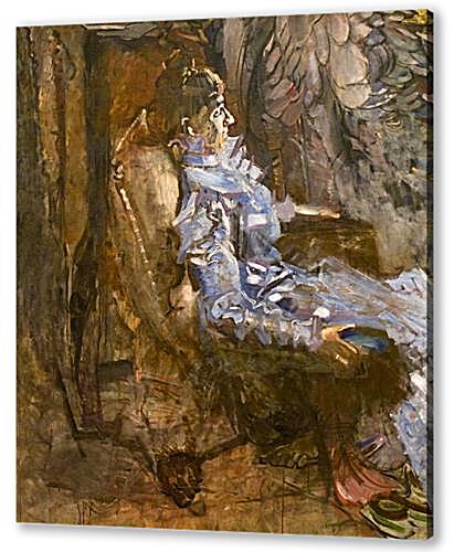Картина маслом - A Lady in Lilac. Portrait of Nadezhda Zabela Wrubel	

