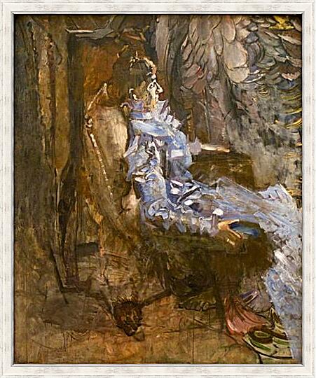 Картина - A Lady in Lilac. Portrait of Nadezhda Zabela Wrubel	
