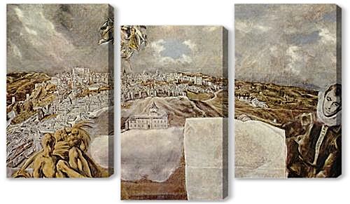 Модульная картина - Ansicht von Toledo	
