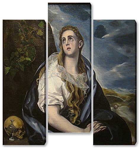Модульная картина - The Repentant Magdalen	
