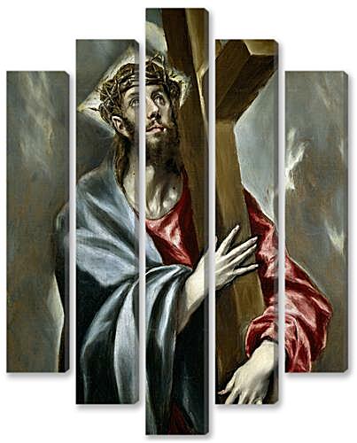 Модульная картина - Cristo Abrazado a la Cruz	
