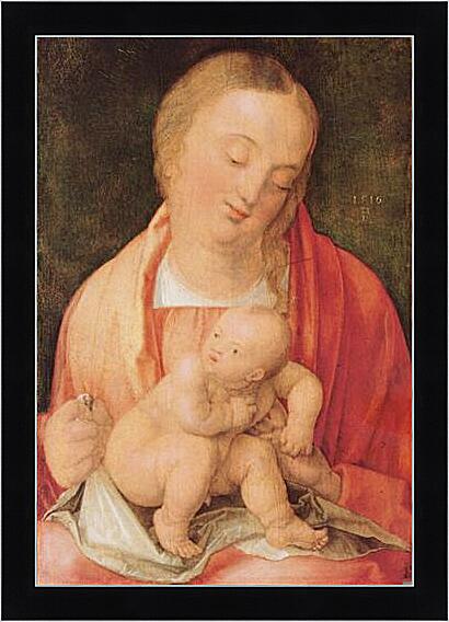 Картина - Maria mit dem hockenden Kind
